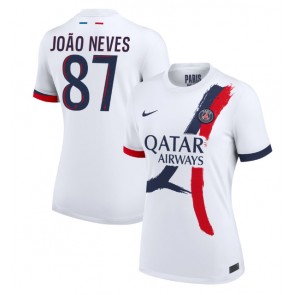 Paris Saint-Germain Joao Neves #87 Bortatröja Dam 2024-25 Kortärmad